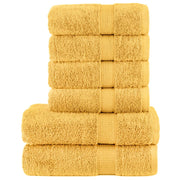 6-dijelni vrhunski set ručnika SOLUND zlatni 600 gsm