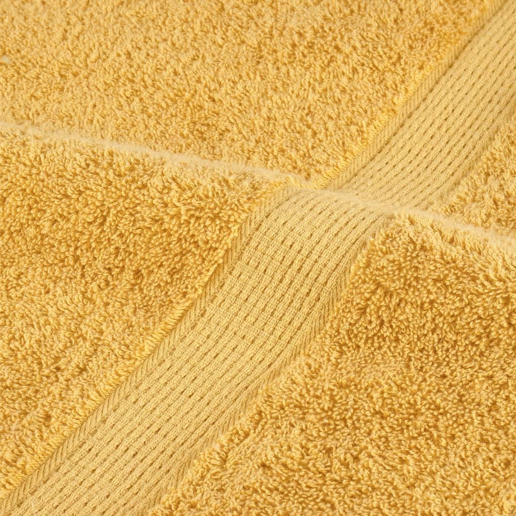 6-dijelni vrhunski set ručnika SOLUND zlatni 600 gsm
