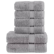6-dijelni vrhunski set ručnika SOLUND sivi 600 gsm