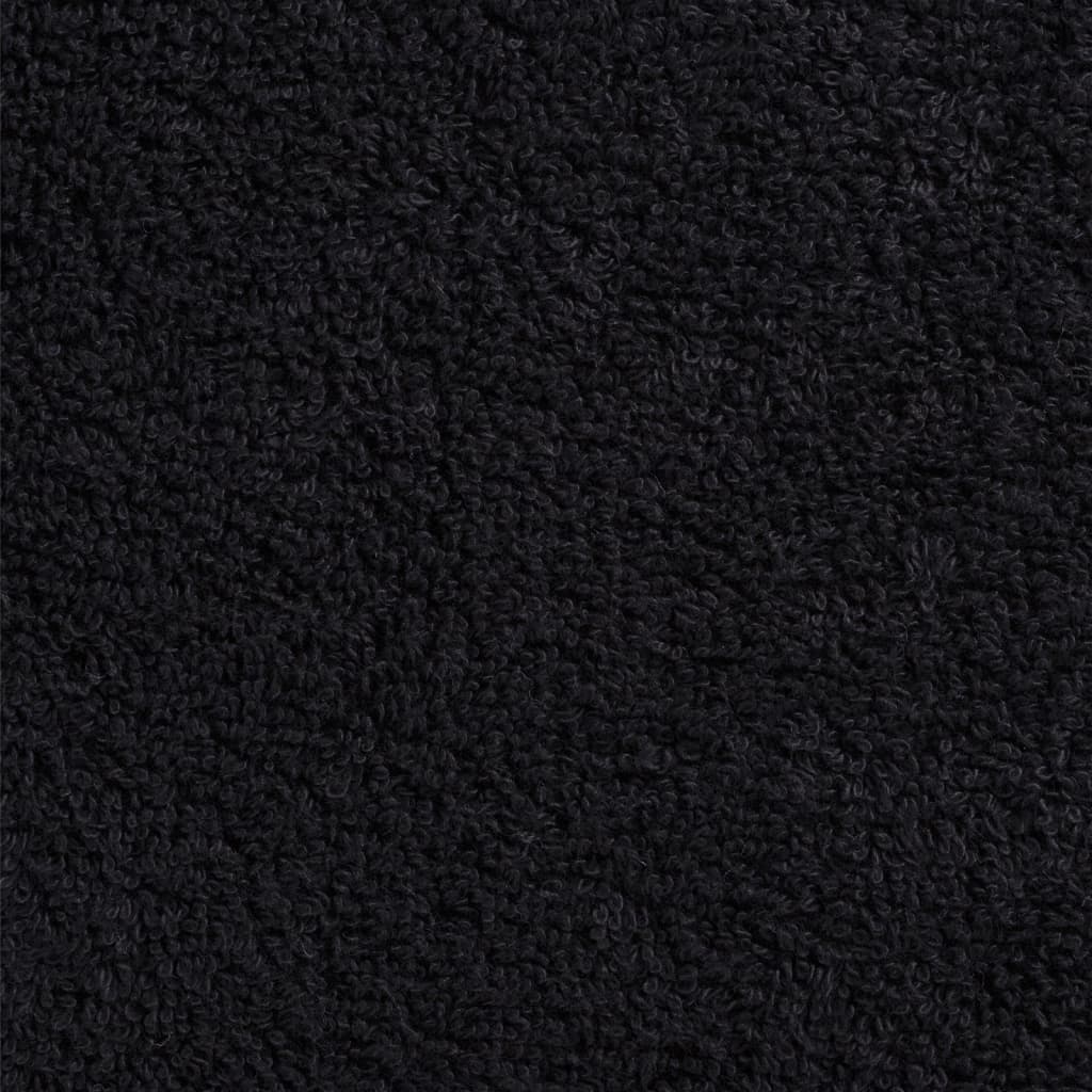 6-dijelni vrhunski set ručnika SOLUND crni 600 gsm