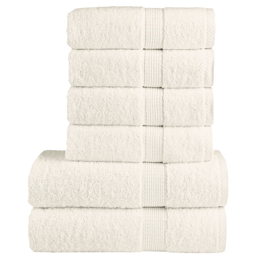 6-dijelni vrhunski set ručnika SOLUND krem 600 gsm