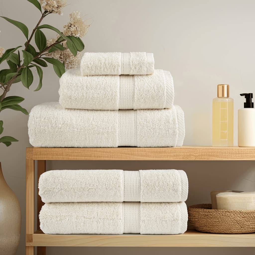 6-dijelni vrhunski set ručnika SOLUND krem 600 gsm