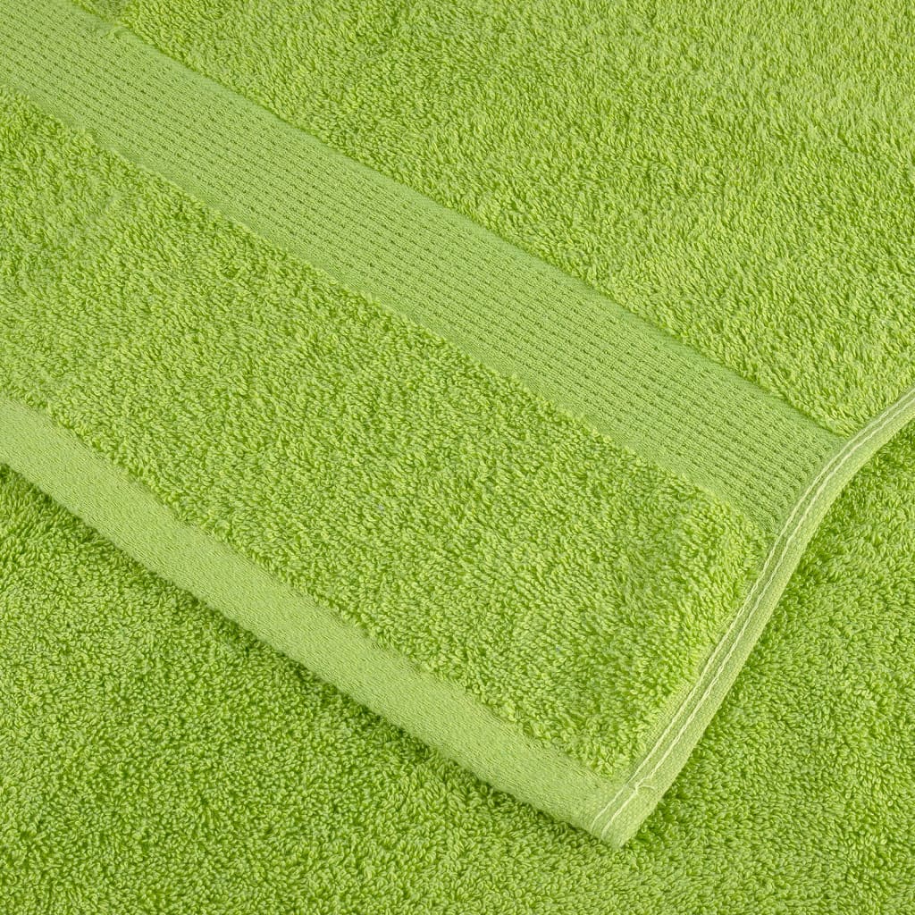 6-dijelni vrhunski set ručnika SOLUND zelena boja jabuke 600gsm