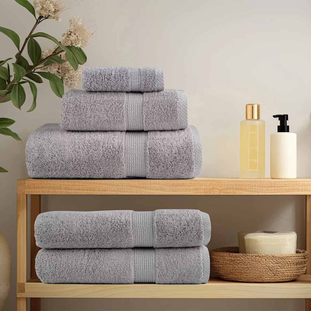 12-dijelni vrhunski set ručnika SOLUND sivi 600 gsm