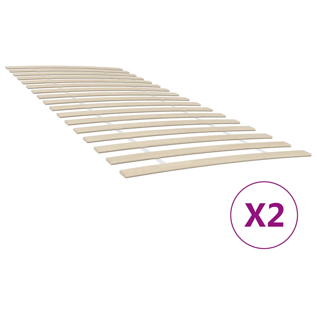 Zamjenske letvice za krevet s 34 letvice 2 kom 100x200 cm