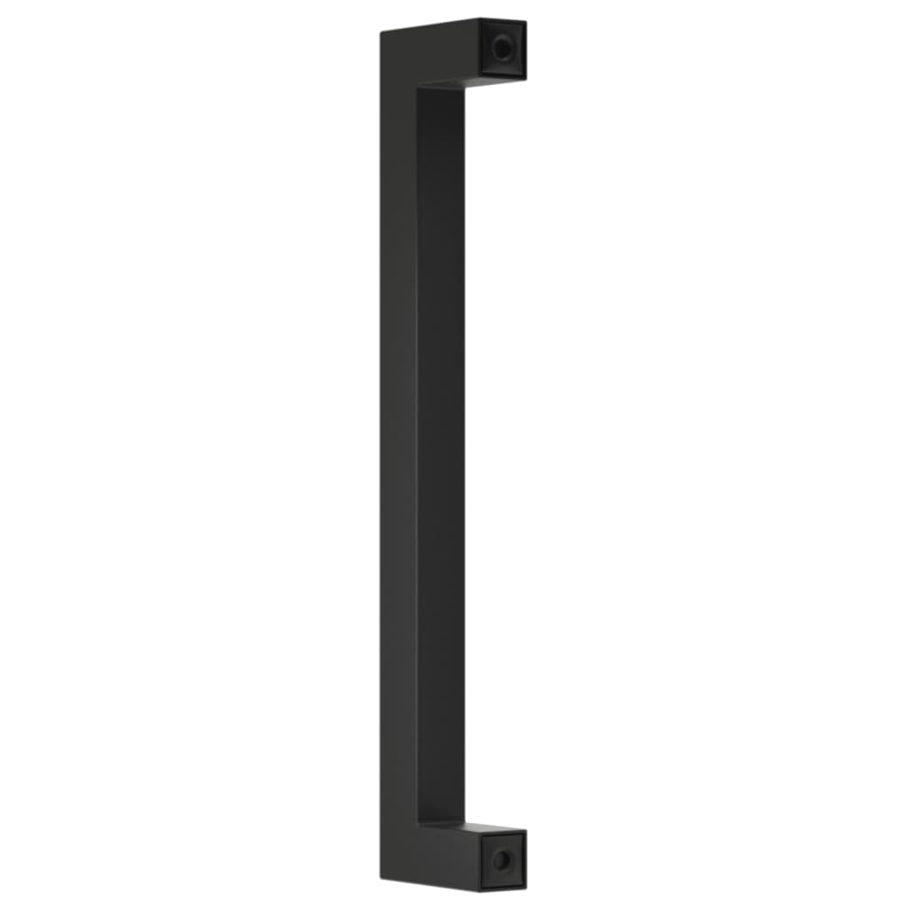 Ručke za ormarić 20 kom crne 160 mm od nehrđajućeg čelika