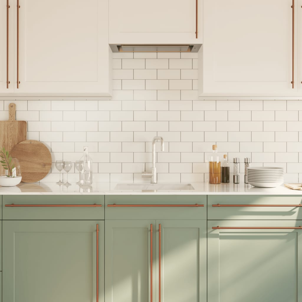 Ručke za ormarić 10 kom brončane 480 mm od nehrđajućeg čelika