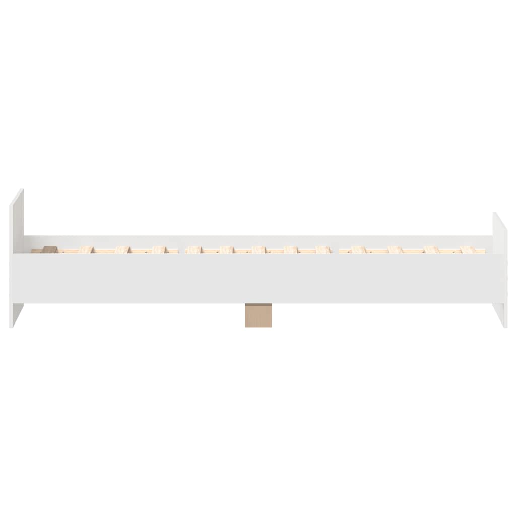Okvir za krevet bijeli 90x200 cm konstruirano drvo