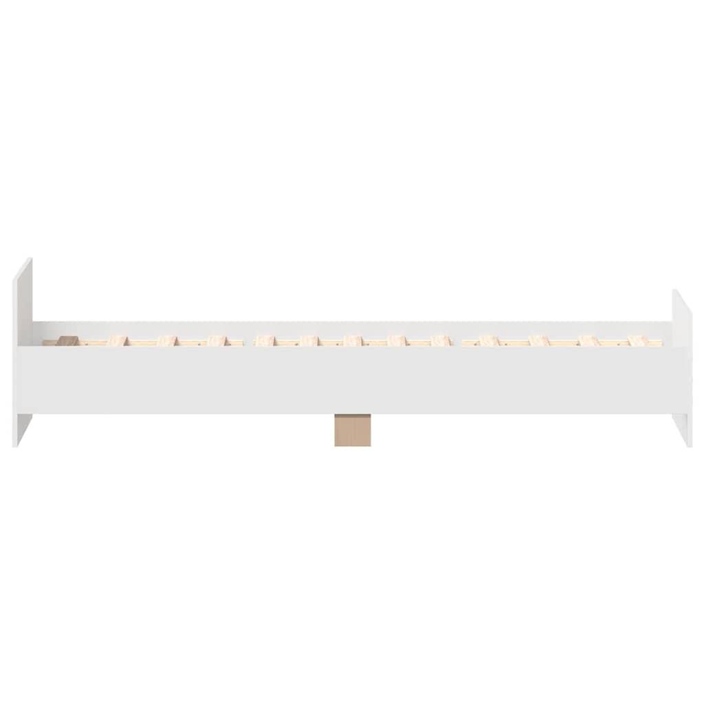 Okvir za krevet bijeli 90x190 cm konstruirano drvo
