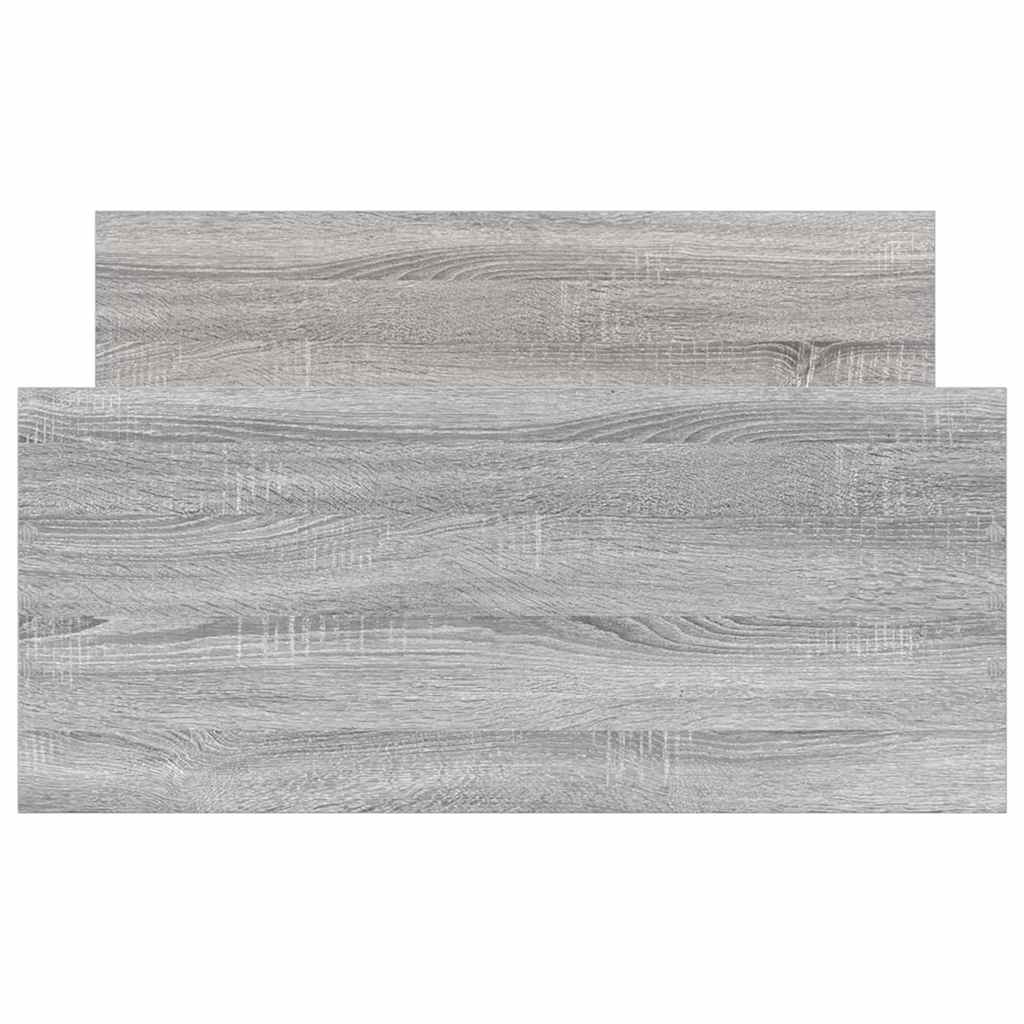 Okvir kreveta boja hrasta 75x190 cm mali od konstruiranog drva