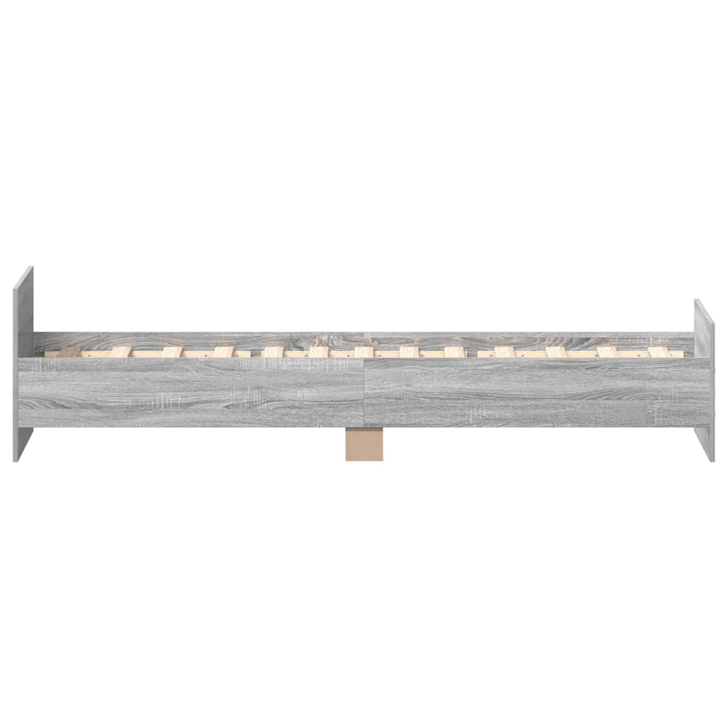 Okvir kreveta boja hrasta 75x190 cm mali od konstruiranog drva