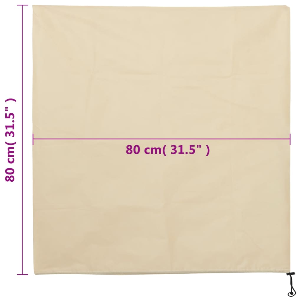 Navlake od flisa za biljke s vezicom 4 kom 70 g/m² 0,8 x 0,8 m