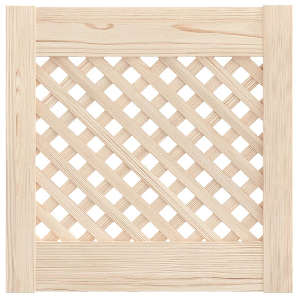 Vrata za ormarić rešetkasti dizajn 2 kom 39,5x39,5 cm borovina