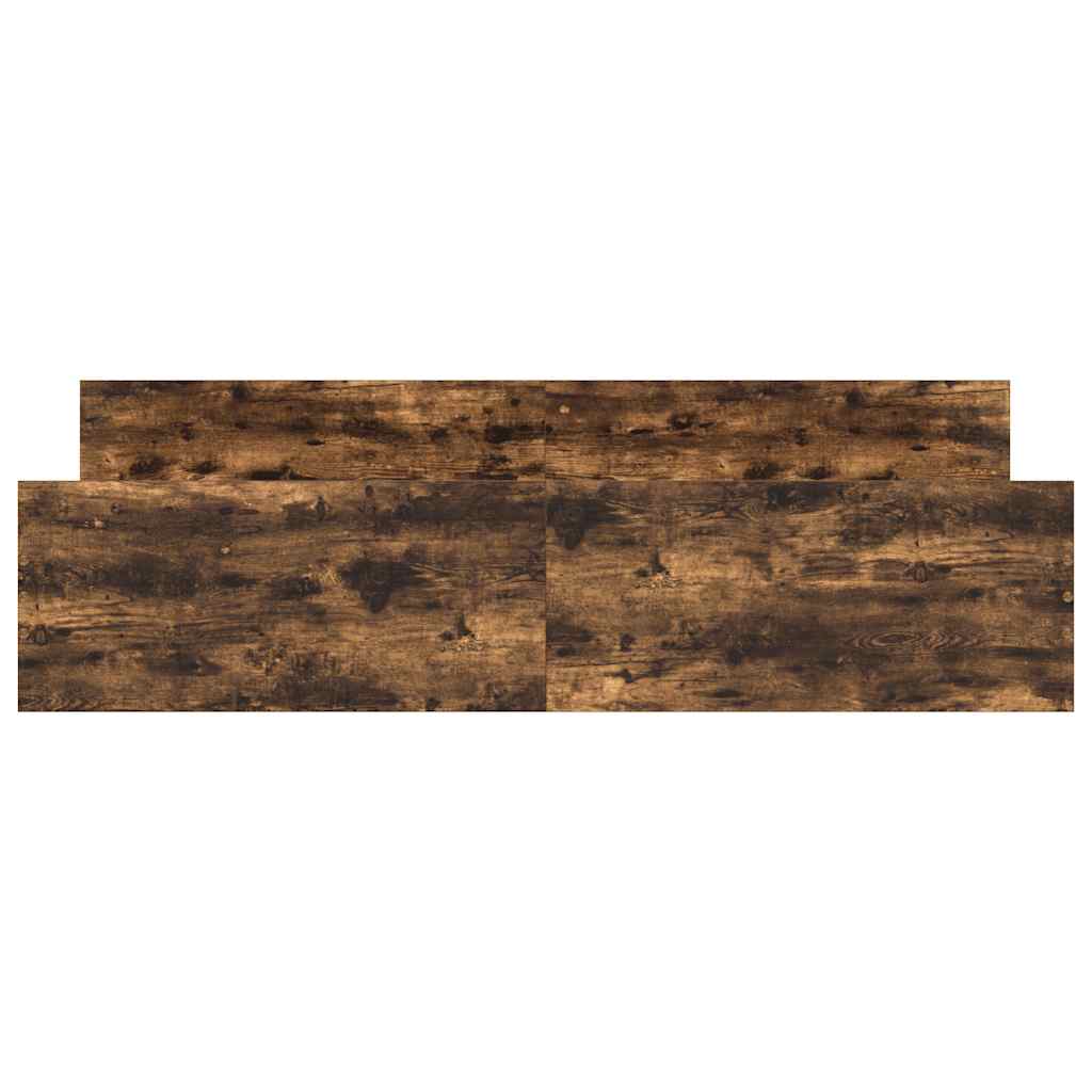 Okvir kreveta s uzglavljem i podnožjem boja hrasta 200x200 cm