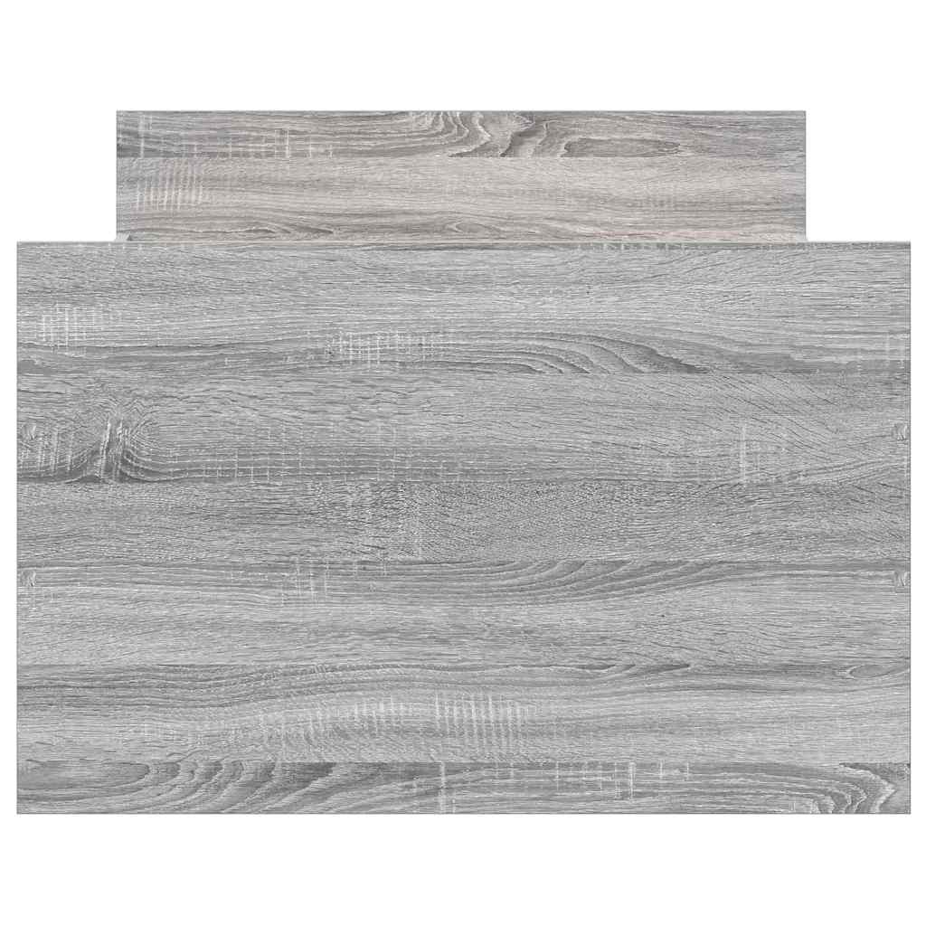 Okvir kreveta s uzglavljem i podnožjem boja hrasta 90 x 200 cm