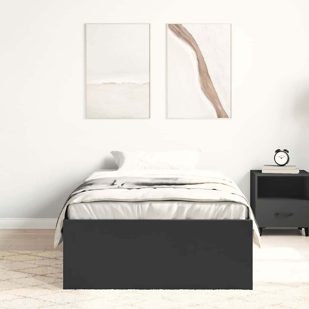 Okvir za krevet crni 100x200 cm