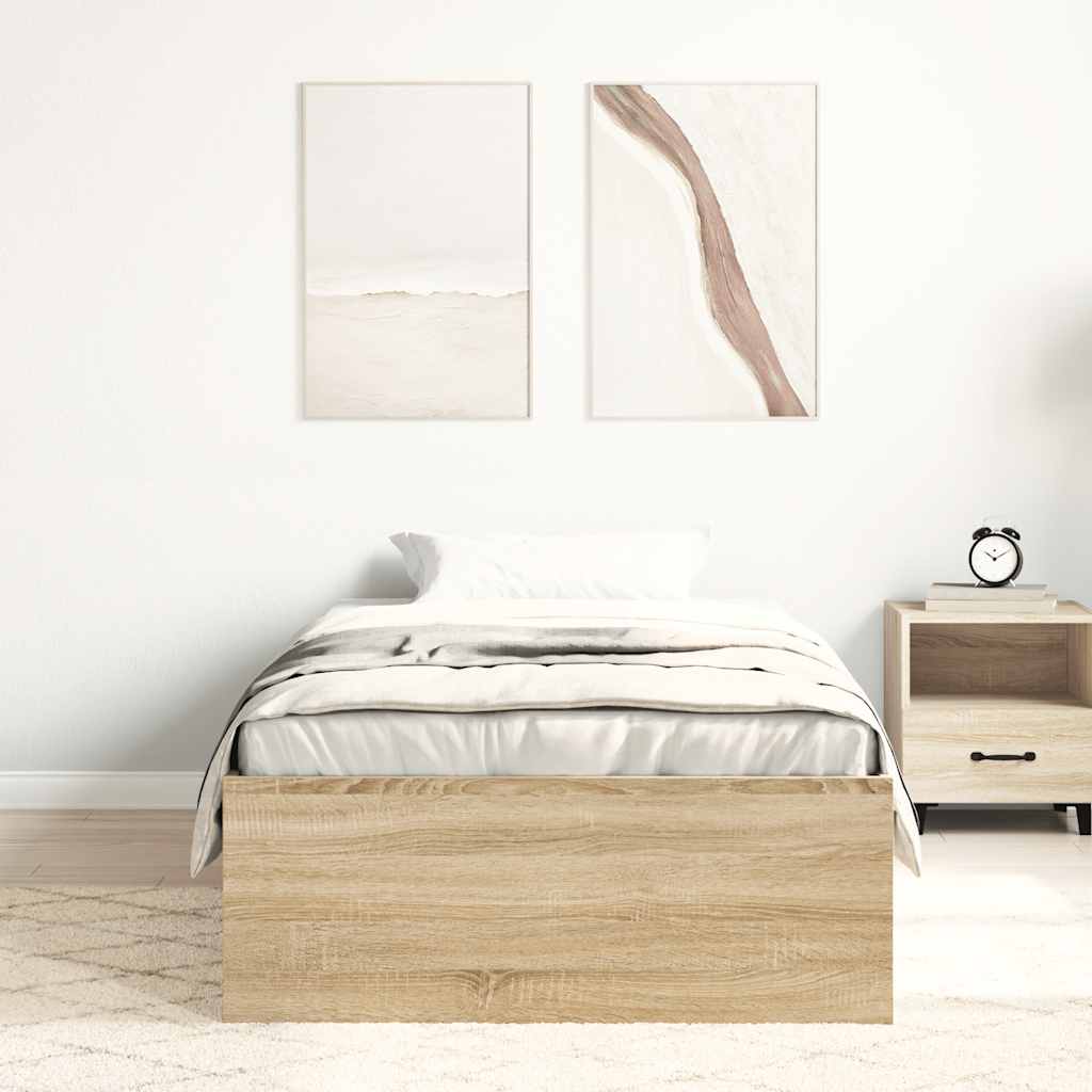 Okvir za krevet boja hrasta 100x200 cm