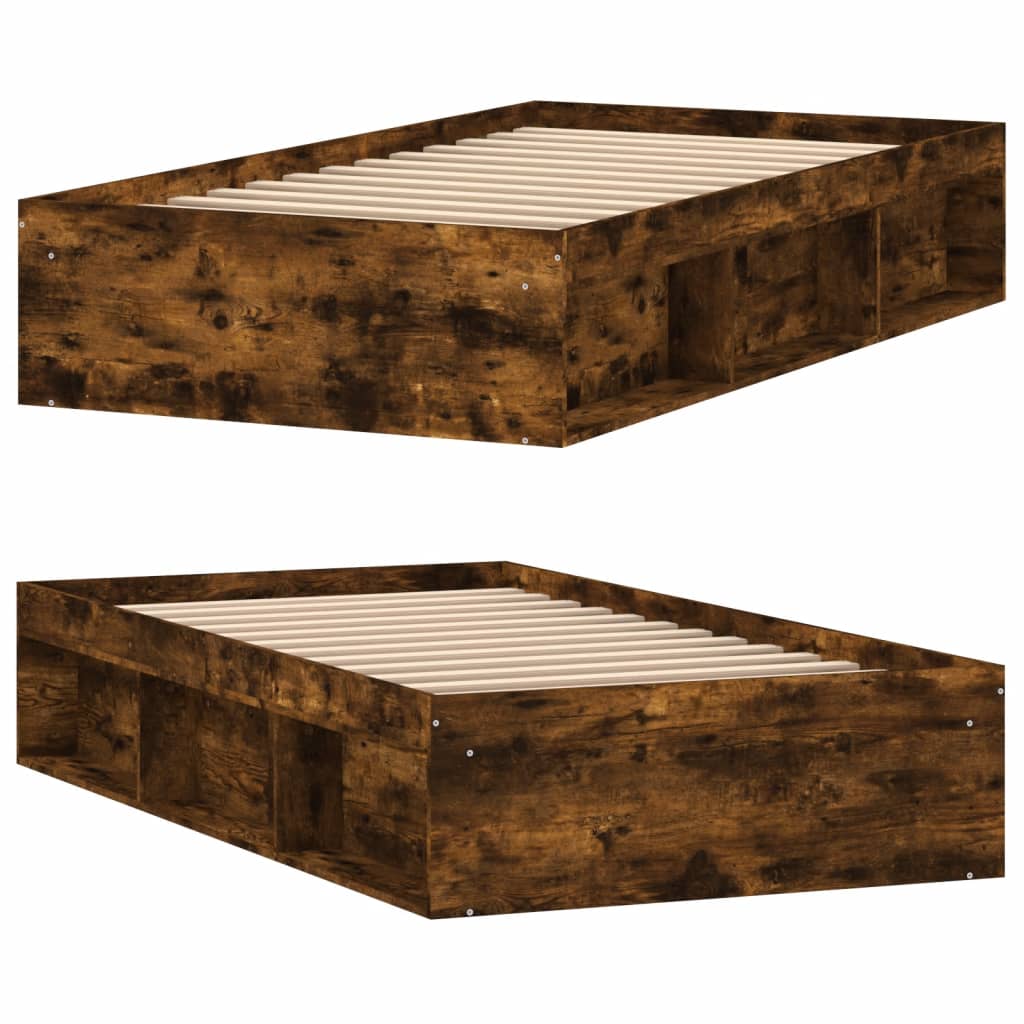 Okvir za krevet boja dimljenog hrasta 100x200 cm