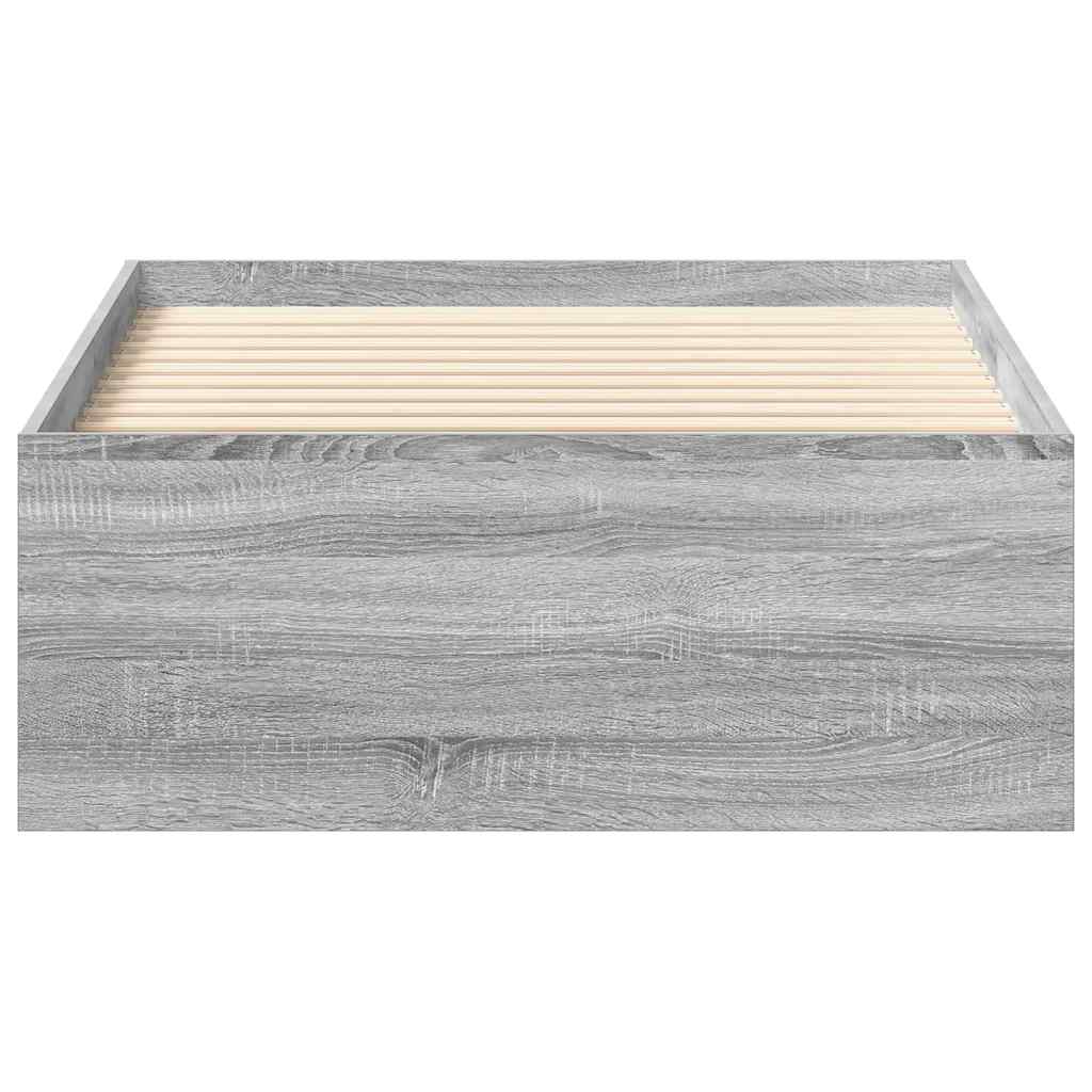 Okvir kreveta siva boja hrasta 100x200 cm