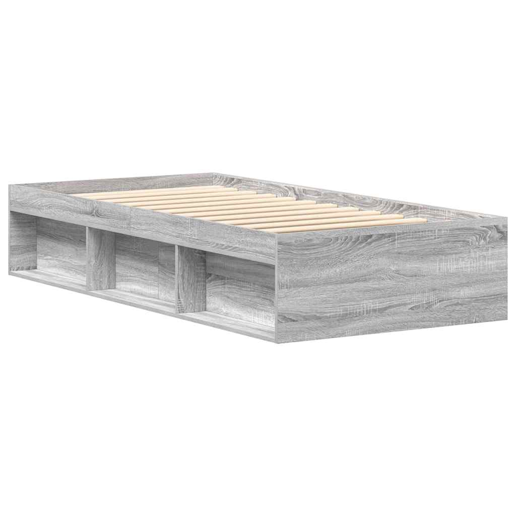 Okvir kreveta siva boja hrasta 100x200 cm