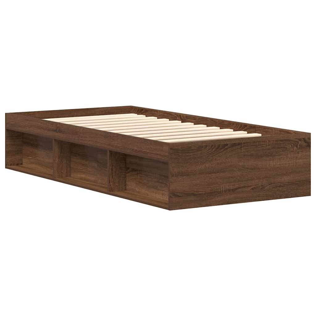 Okvir za krevet smeđa boja hrasta hrasta 100x200 cm