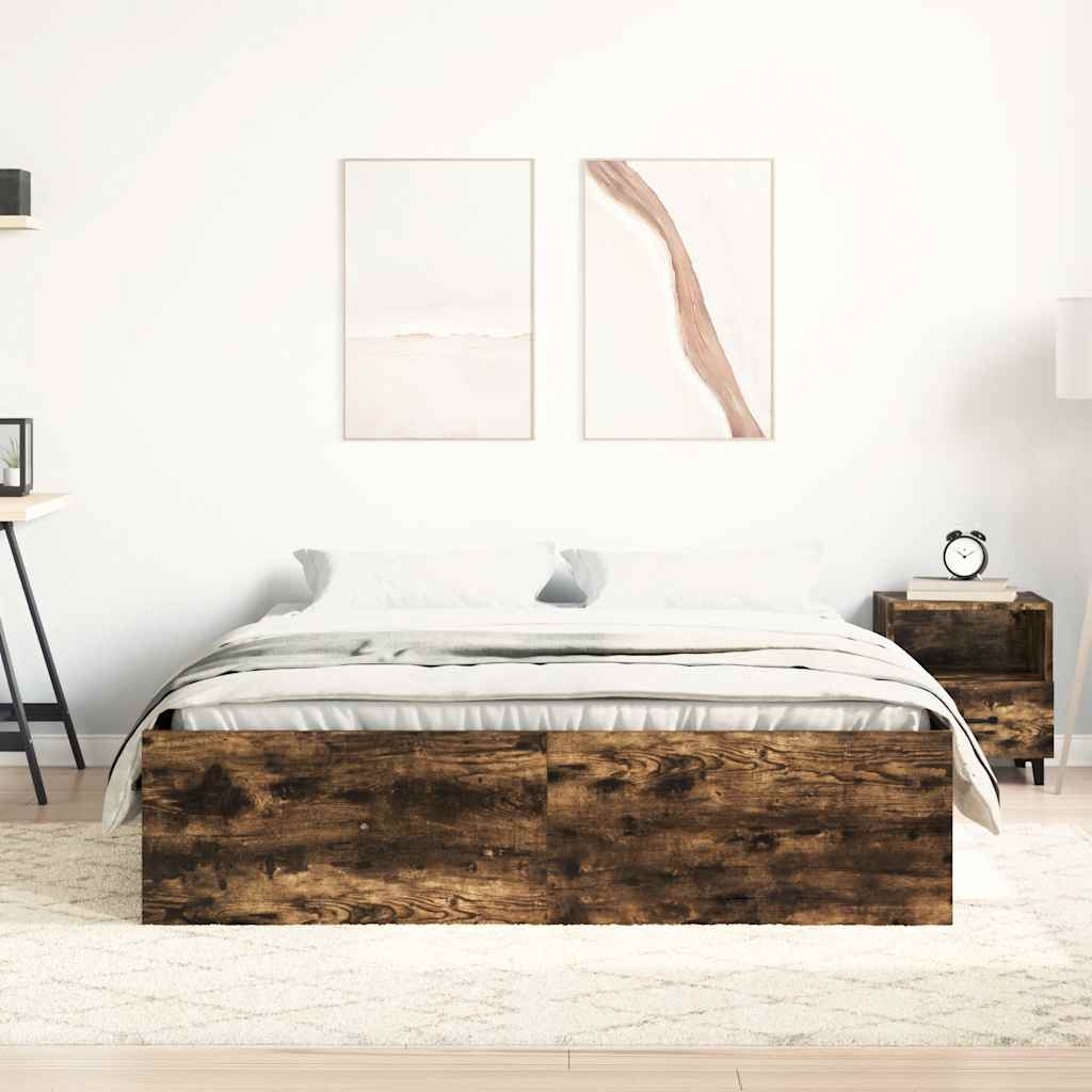 Okvir za krevet boja dimljenog hrasta 120x200 cm