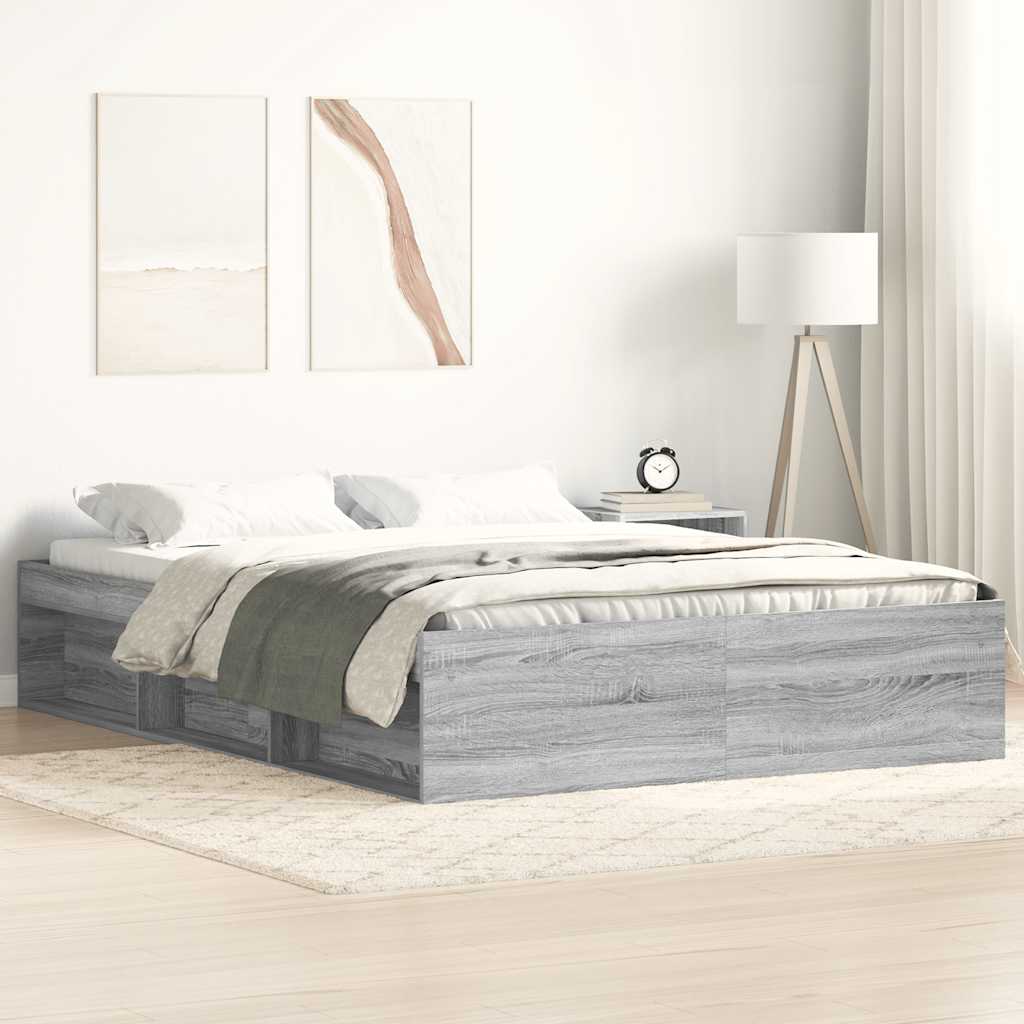 Okvir za krevet boja hrasta 120 x 200 cm