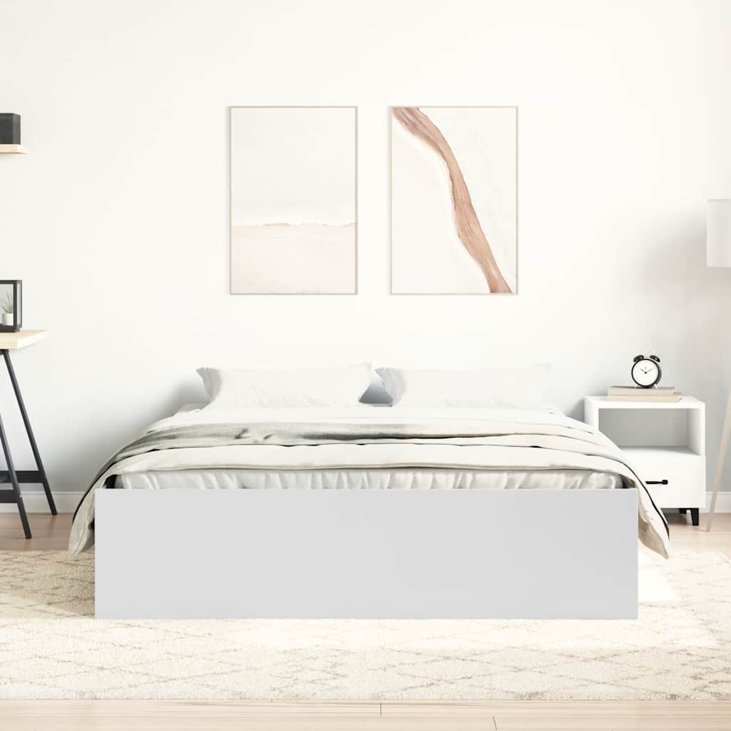 Okvir kreveta bijeli 150 x 200 cm veliki bračni