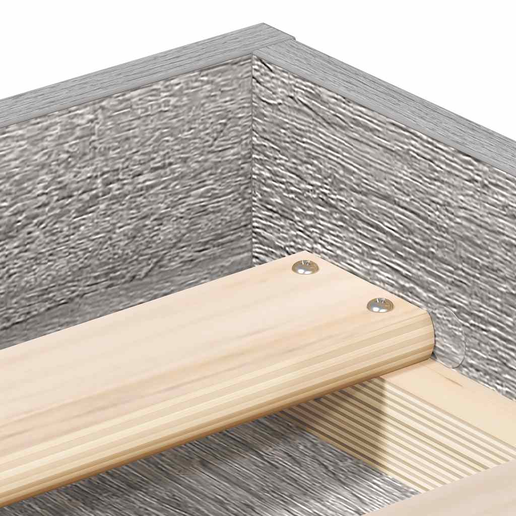 Okvir za krevet boja hrasta 150 x 200 cm veliki bračni