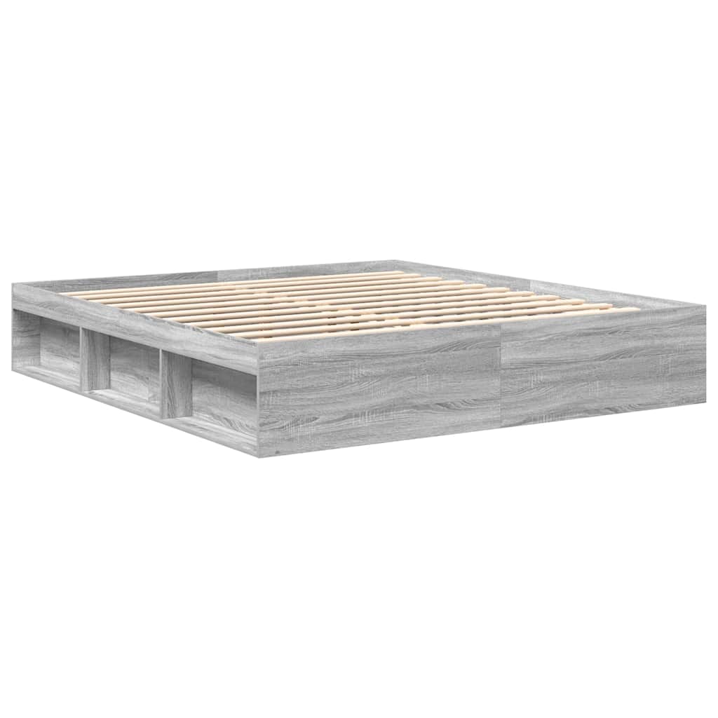 Okvir za krevet boja hrasta 180 x 200 cm veliki bračni