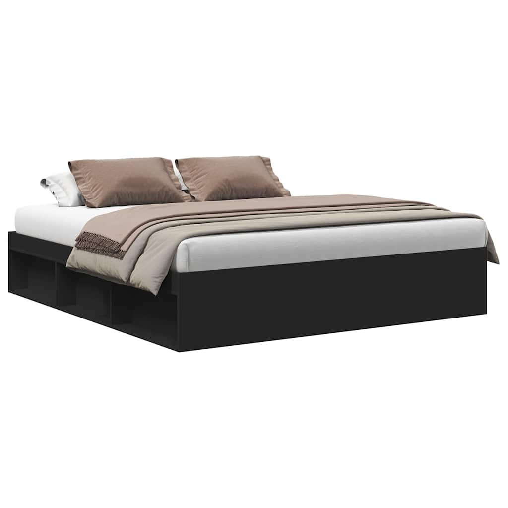 Okvir za krevet crni 200x200 cm