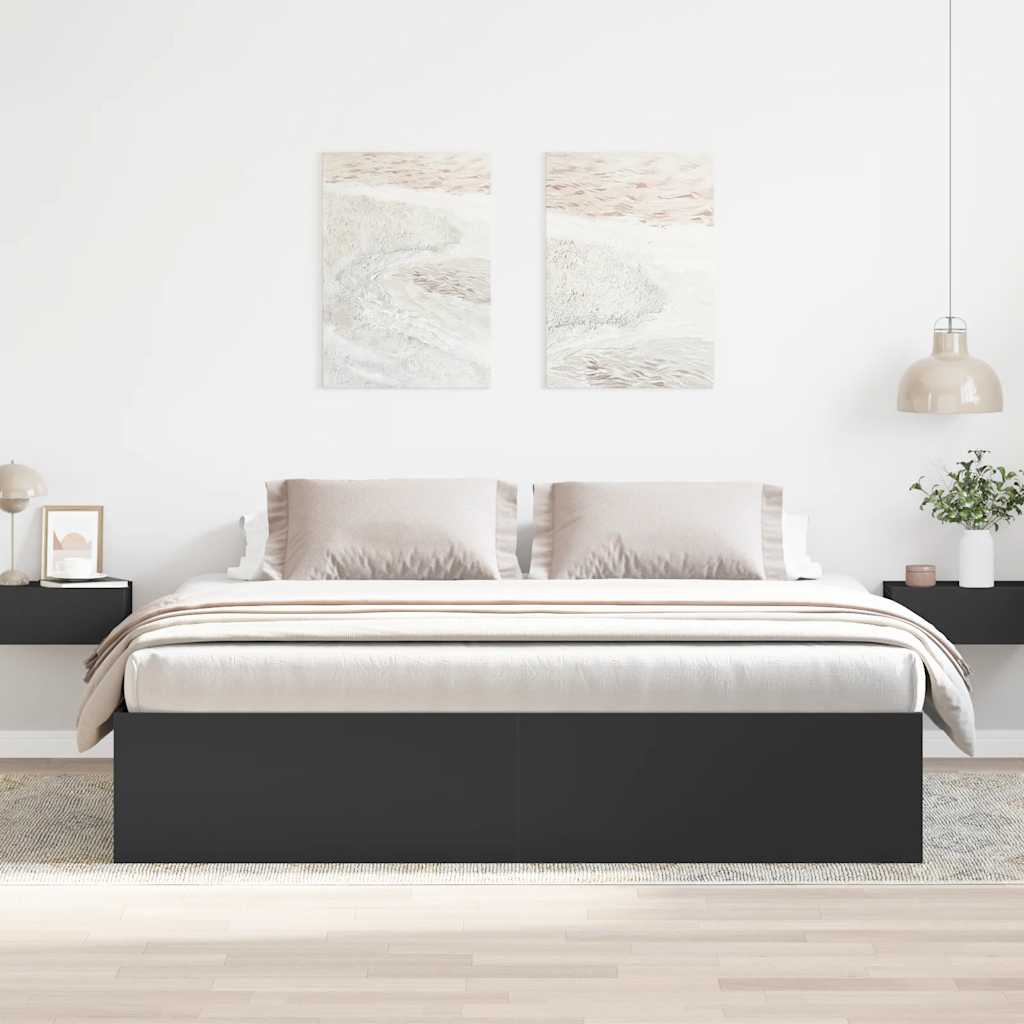 Okvir za krevet crni 200x200 cm