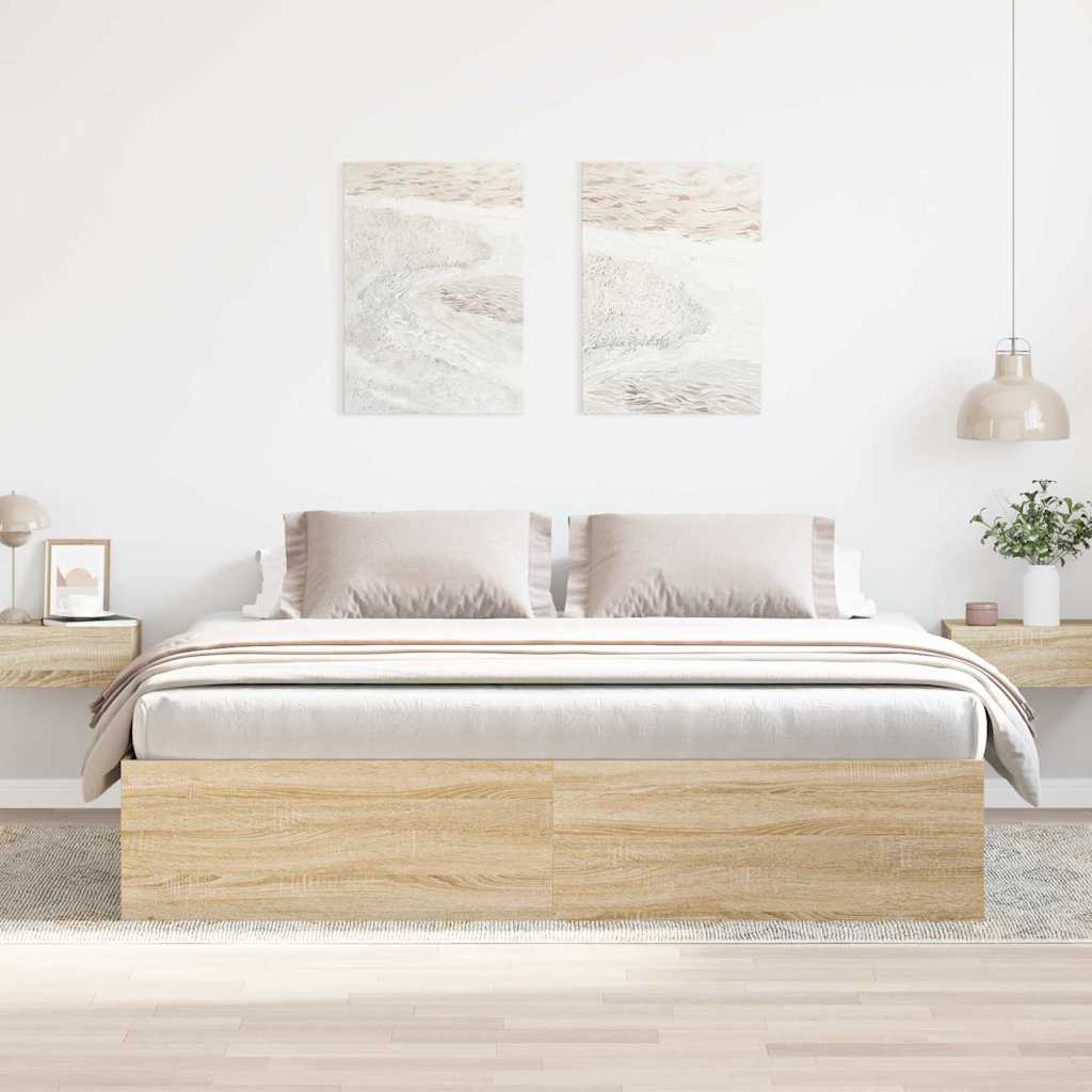 Okvir za krevet boja hrasta sonome 200x200 cm