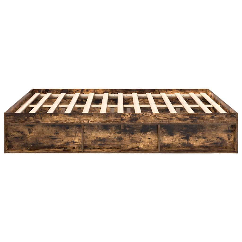 Okvir za krevet boja dimljenog hrasta 200x200 cm
