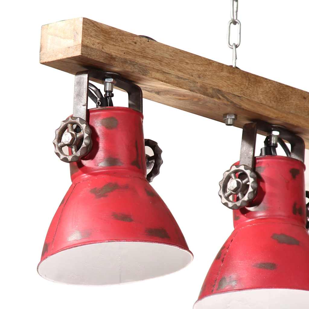 Stropna svjetiljka 25 W pohabano crvena 90 x 24 x 111 cm E27