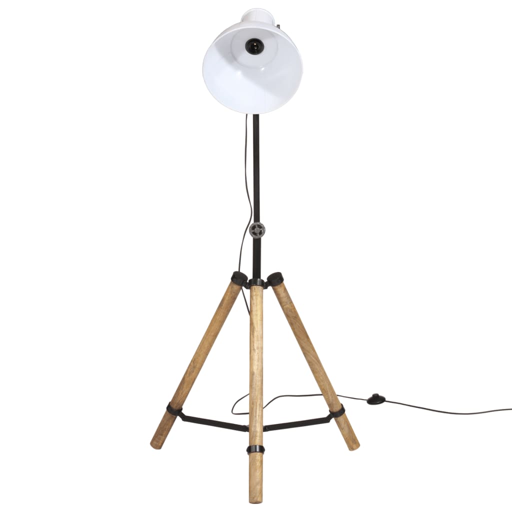 Podna svjetiljka 25 W bijela 75x75x90-150 cm E27