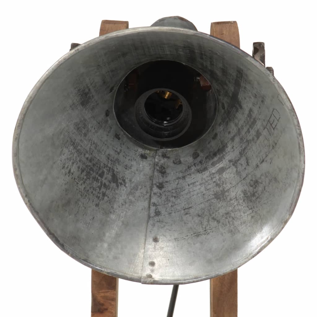 Stolna svjetiljka 25 W vintage srebrna 23x13x52 cm E27