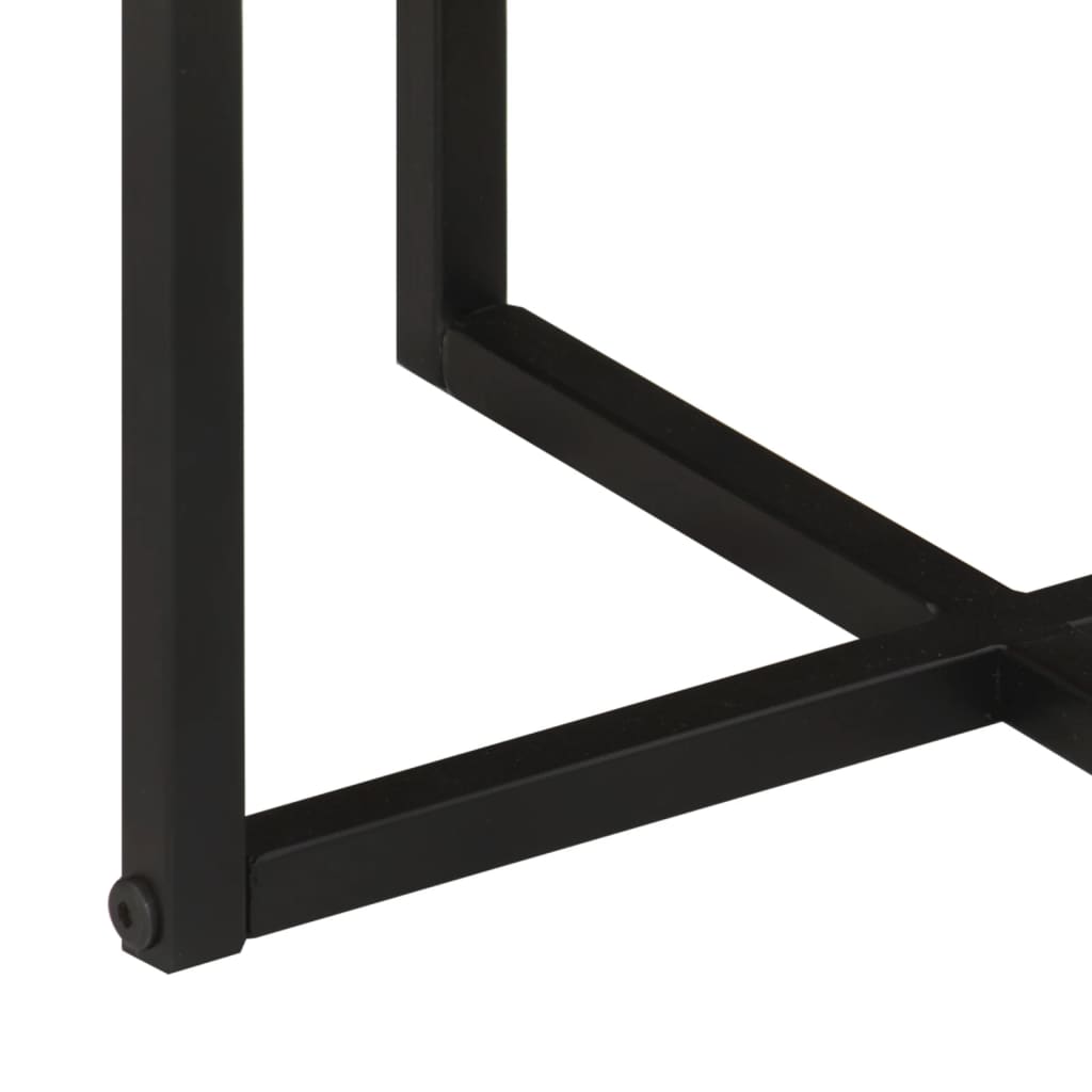 Stolić za kavu 35x35x30 cm od masivnog drva bagrema i željeza