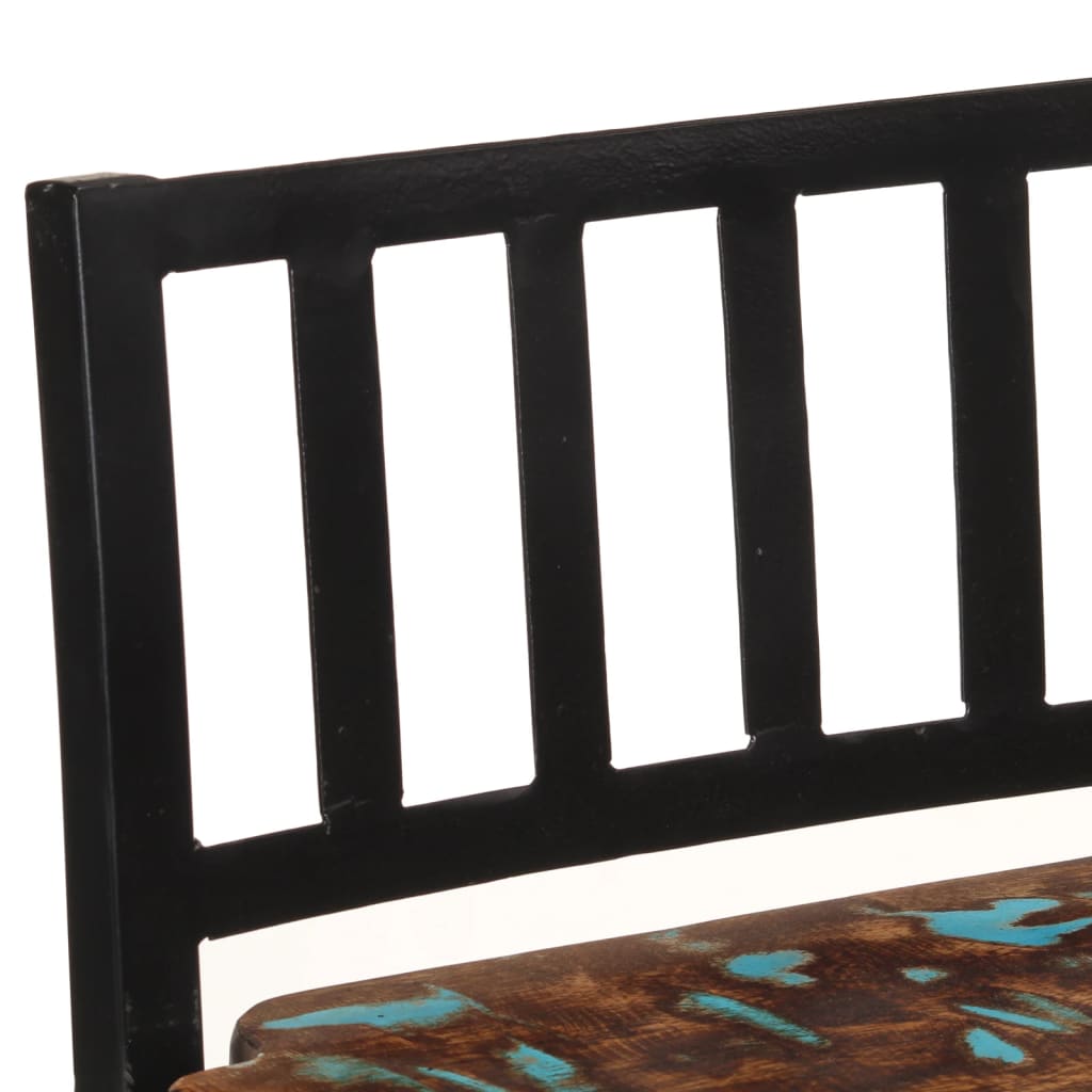 Barske stolice 4 kom od masivnog obnovljenog drva