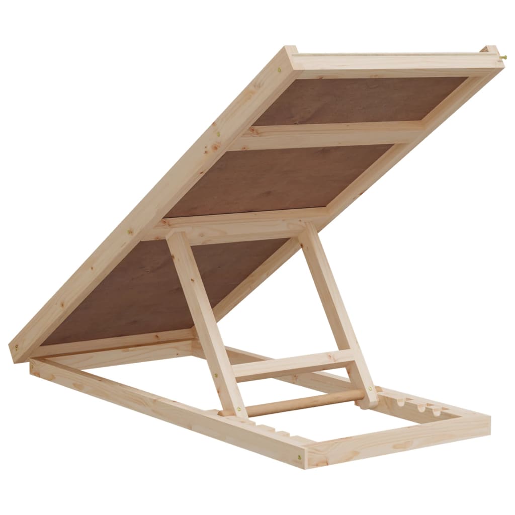 Rampa za pse siva 100 x 40 cm od masivne jelovine