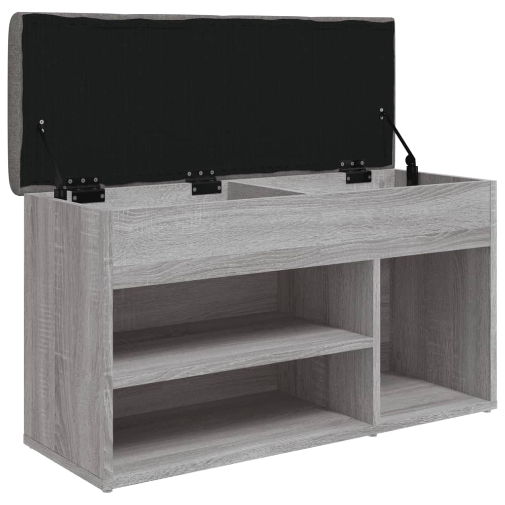 Klupa za cipele boja hrasta 82 x 32 x 45,5 cm konstruirano drvo
