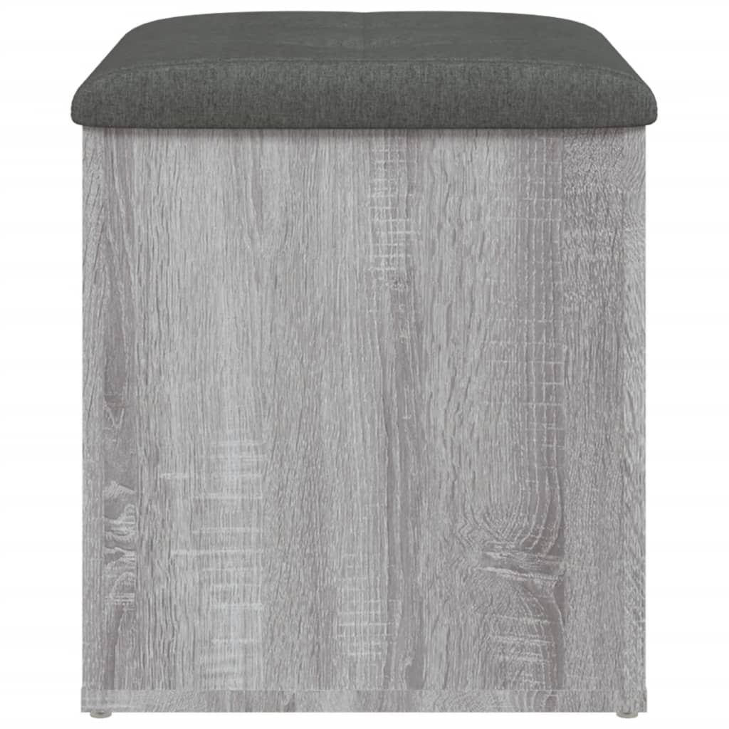 Klupa za cipele siva boja hrasta 42x42x45 cm konstruirano drvo