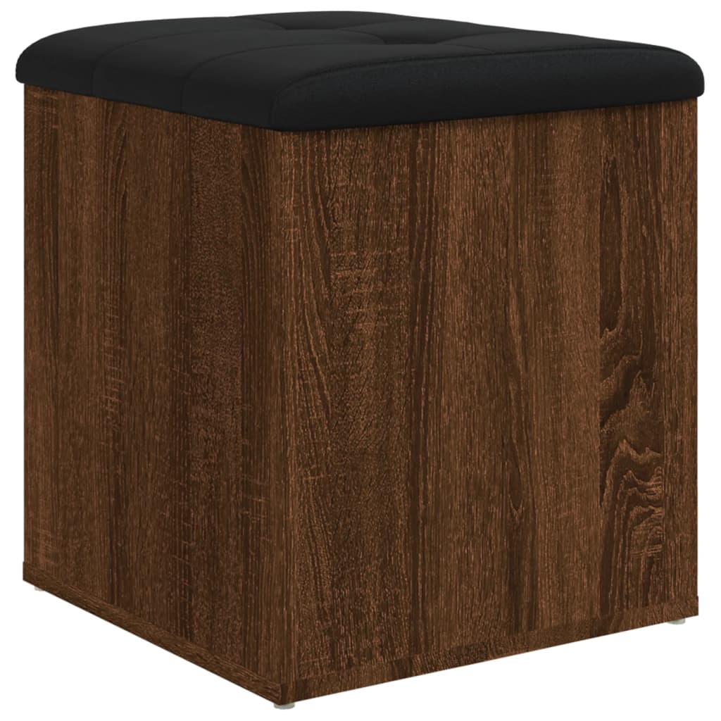 Klupa za pohranu boja hrasta 42x42x45 cm od konstruiranog drva