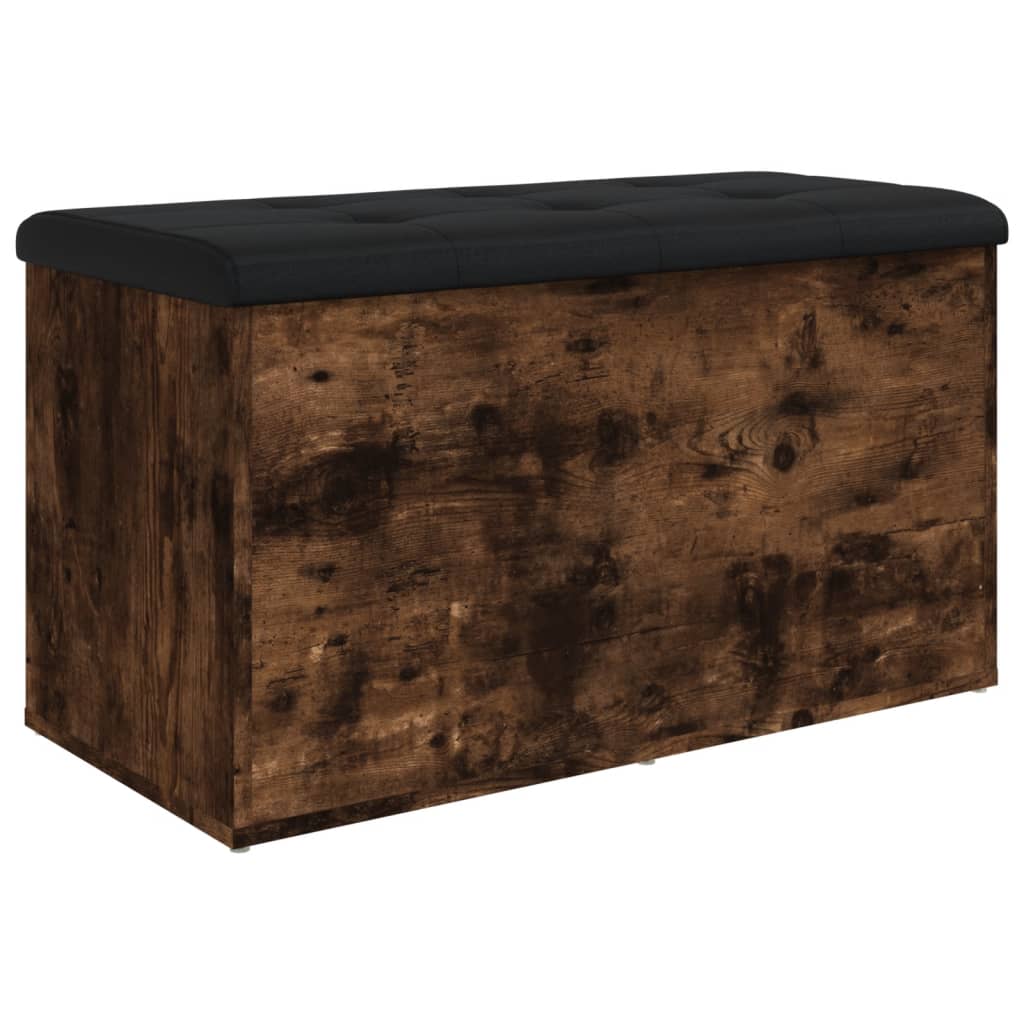 Klupa za pohranu boja hrasta 82x42x45 cm od konstruiranog drva