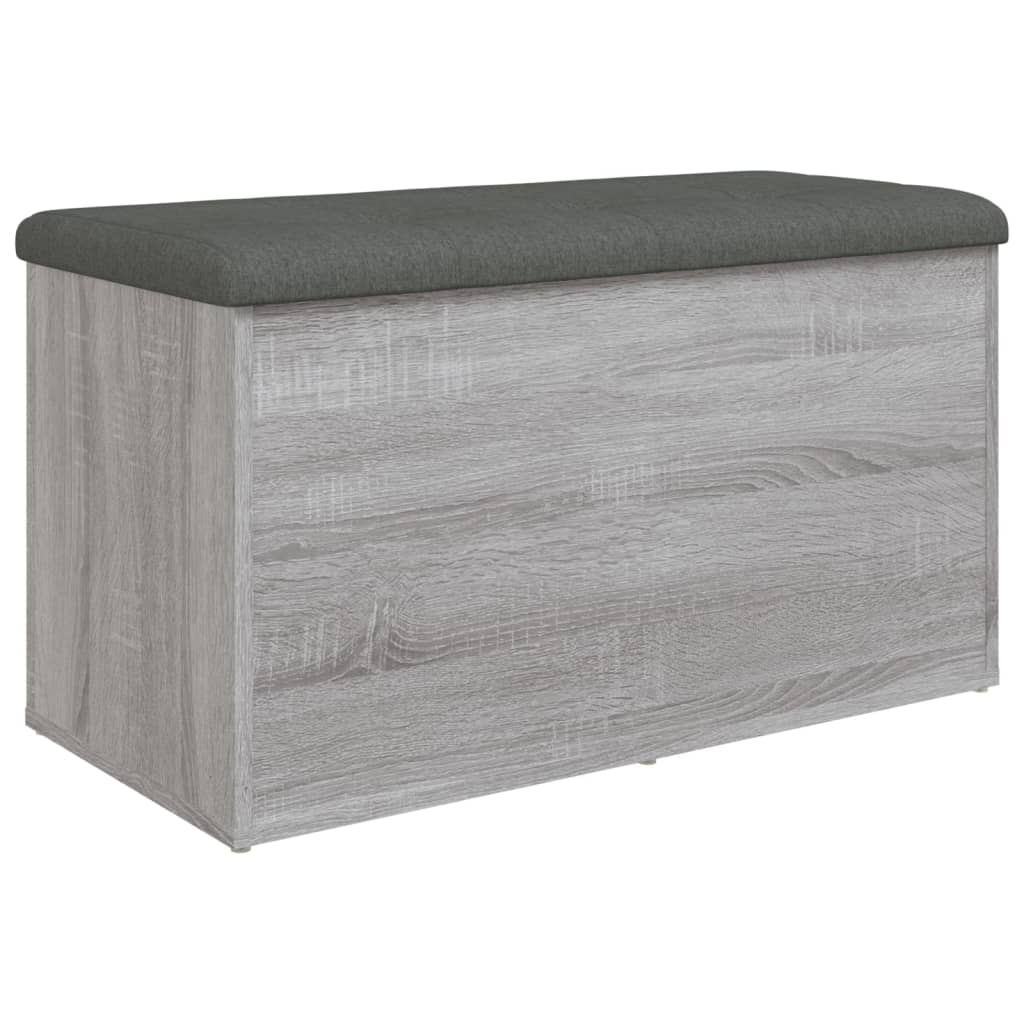 Klupa za cipele siva boja hrasta 82x42x45 cm konstruirano drvo