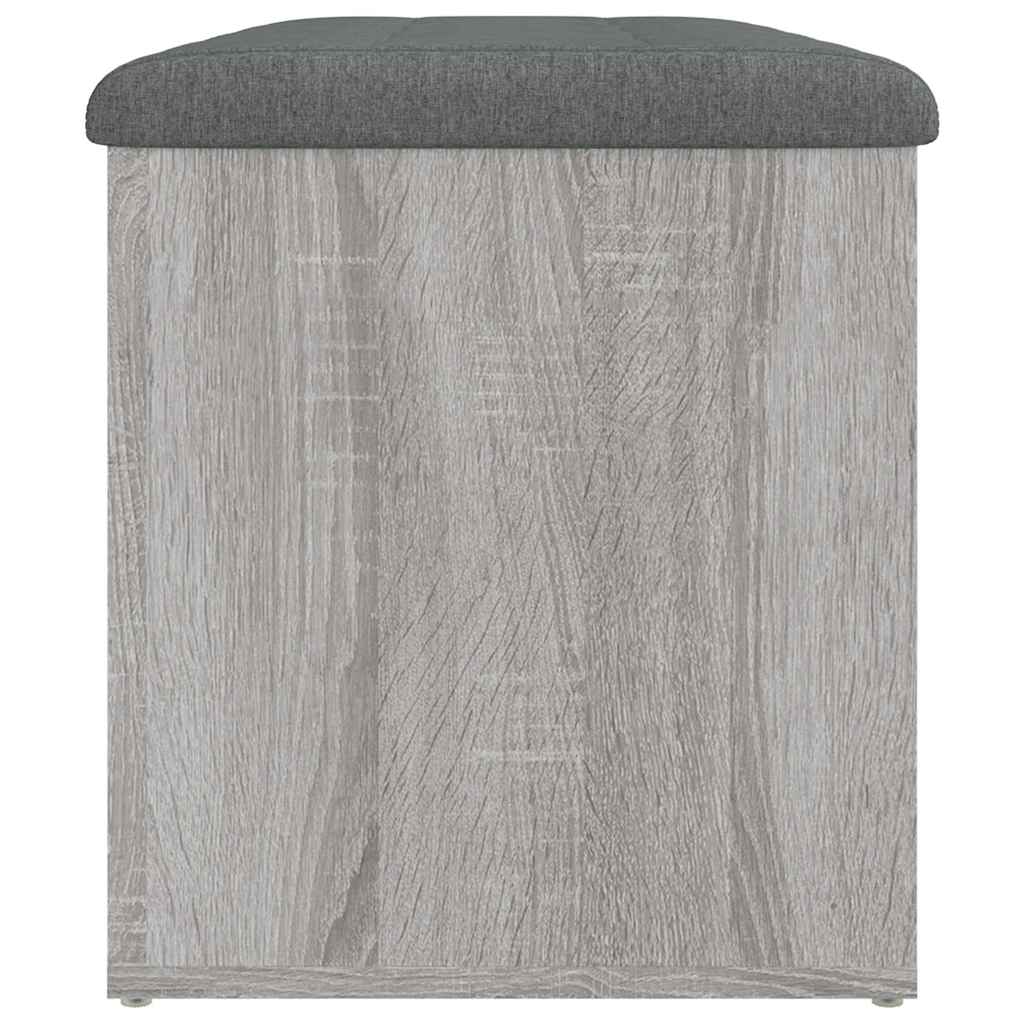 Klupa za cipele siva boja hrasta 82x42x45 cm konstruirano drvo