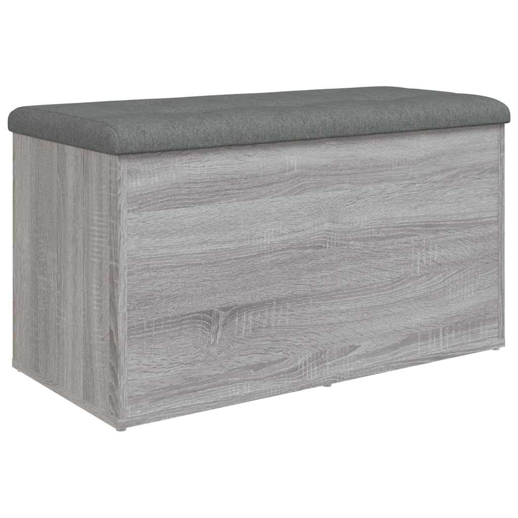 Klupa za cipele siva boja hrasta 82x42x45 cm konstruirano drvo