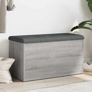 Klupa za cipele siva boja hrasta 82x42x45 cm konstruirano drvo