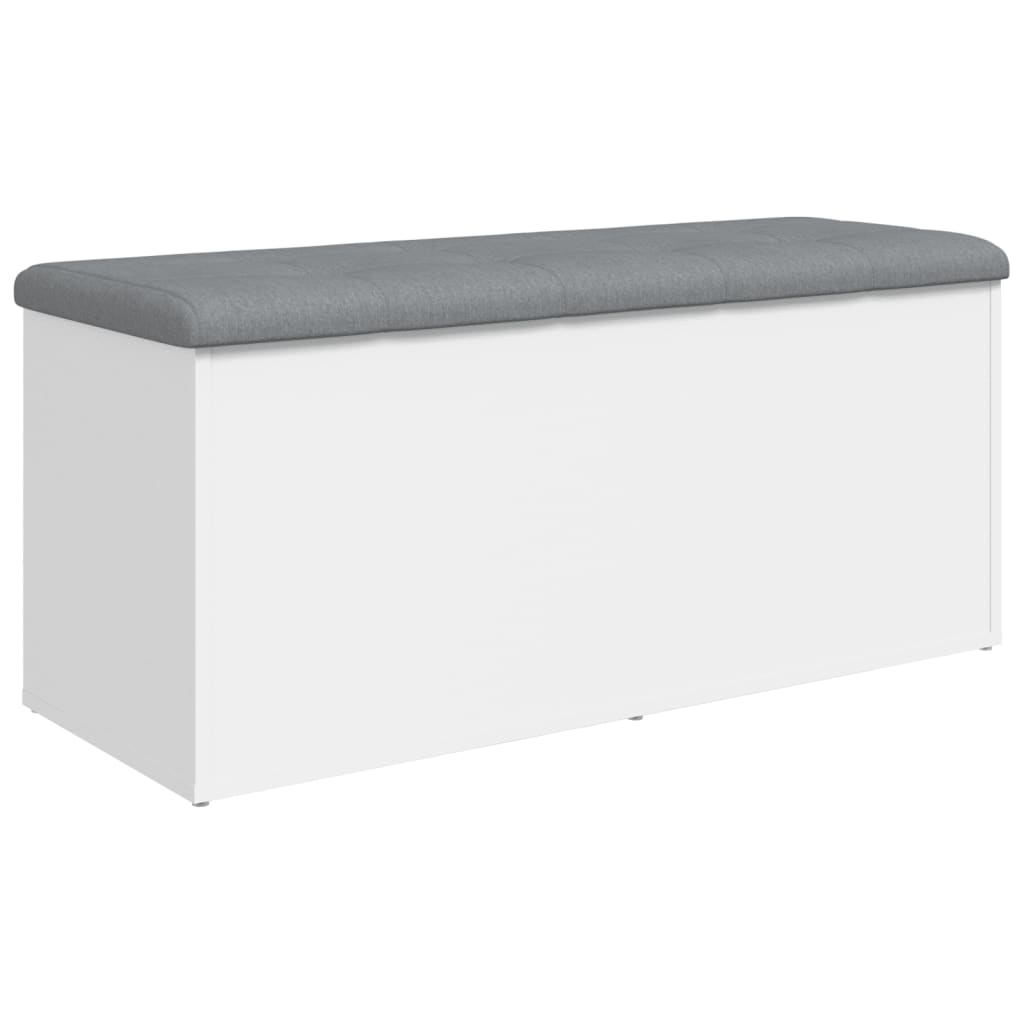 Klupa za odlaganje bijela 102x42x45 cm inženjerski drvo