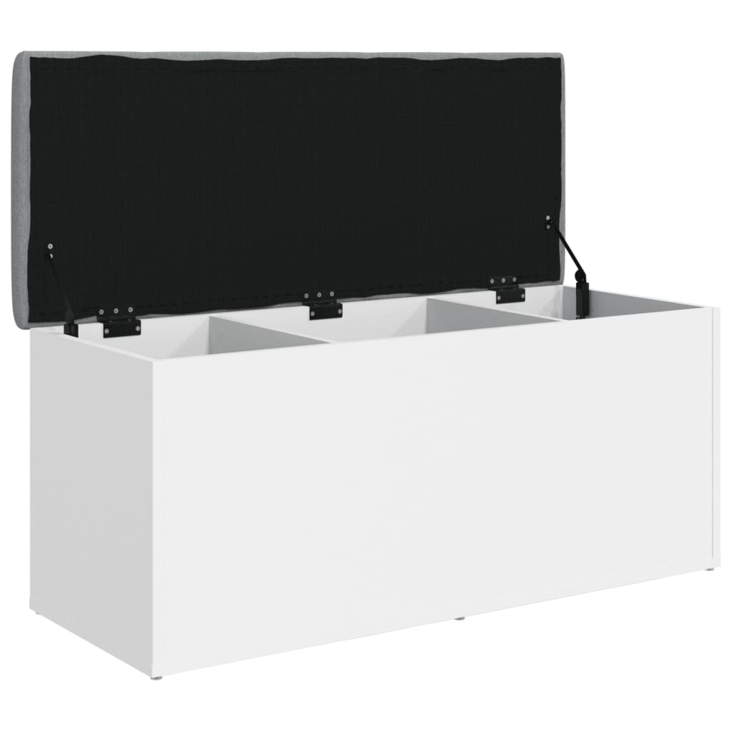 Klupa za odlaganje bijela 102x42x45 cm inženjerski drvo